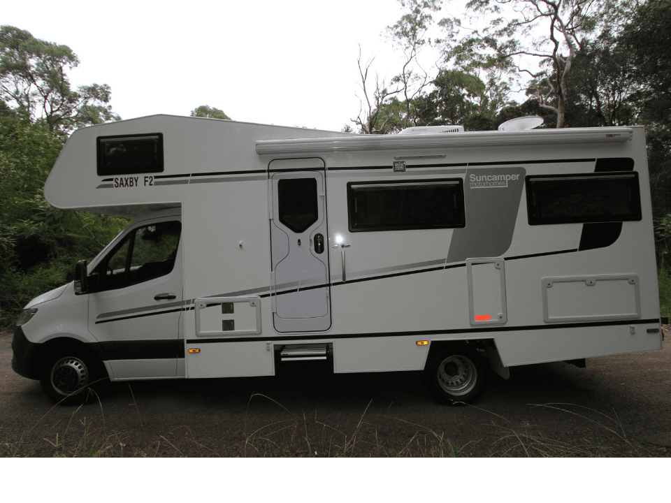Suncamper Saxby F-2 passenger side — exterior