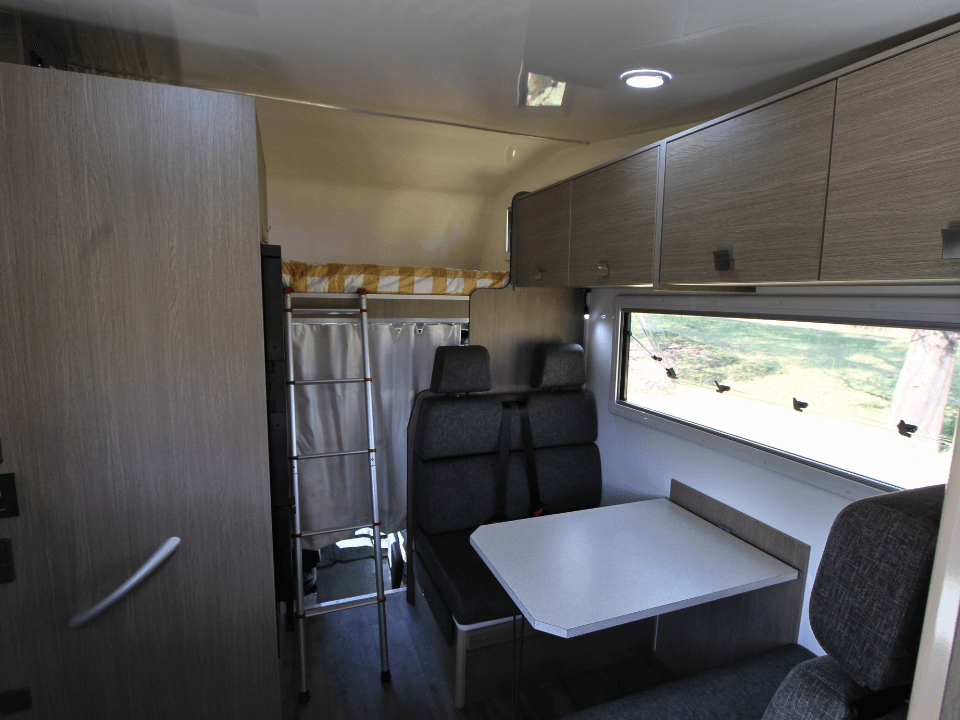 Suncamper Saxby F-2 interior detail — interior