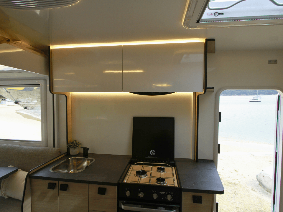 Suncamper Saxby S-2 kitchen benchtop — kitchen