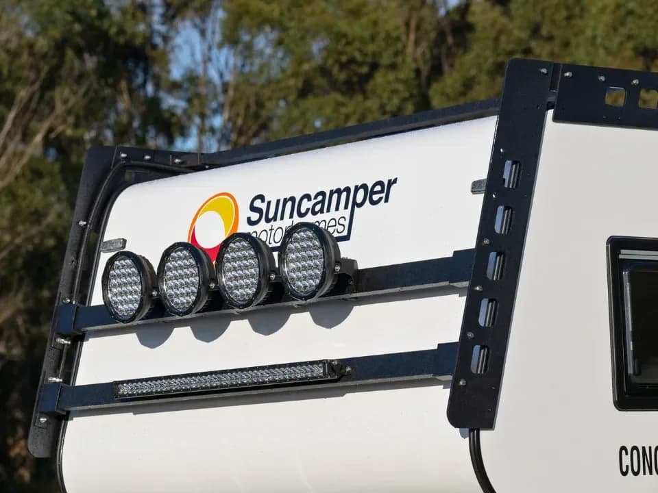 Suncamper Sherwood Conqueror 2.0 nosecone exterior