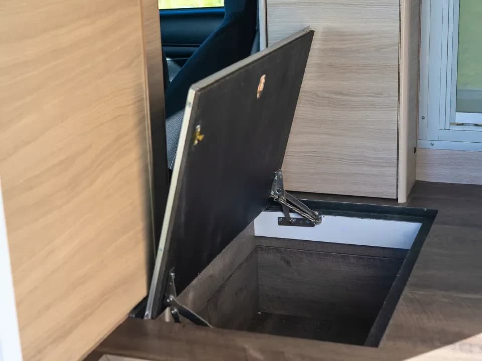 Suncamper Sherwood Conqueror 2.0 storage detail