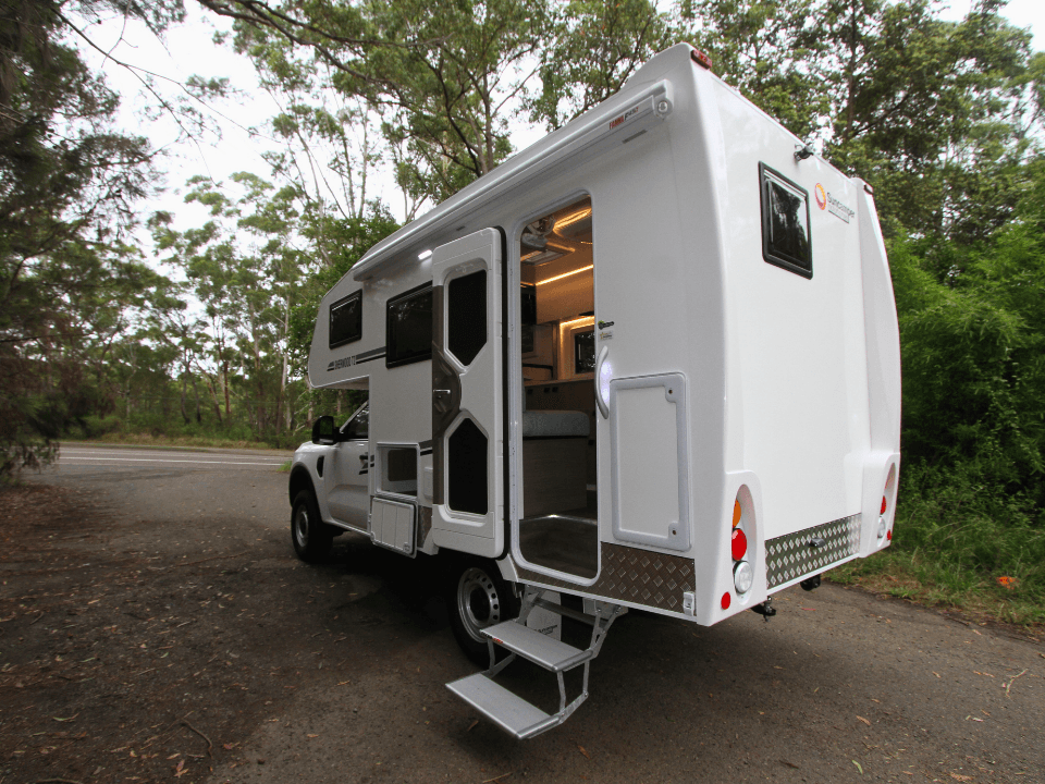 Suncamper Sherwood T-2 rear quarter