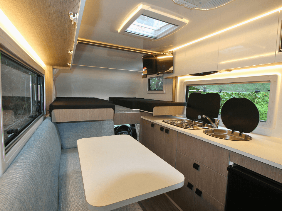 Suncamper Sherwood T-2 interior living area
