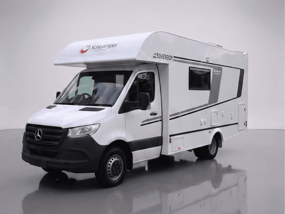 Suncamper Sovereign P-2 showroom exterior — exterior
