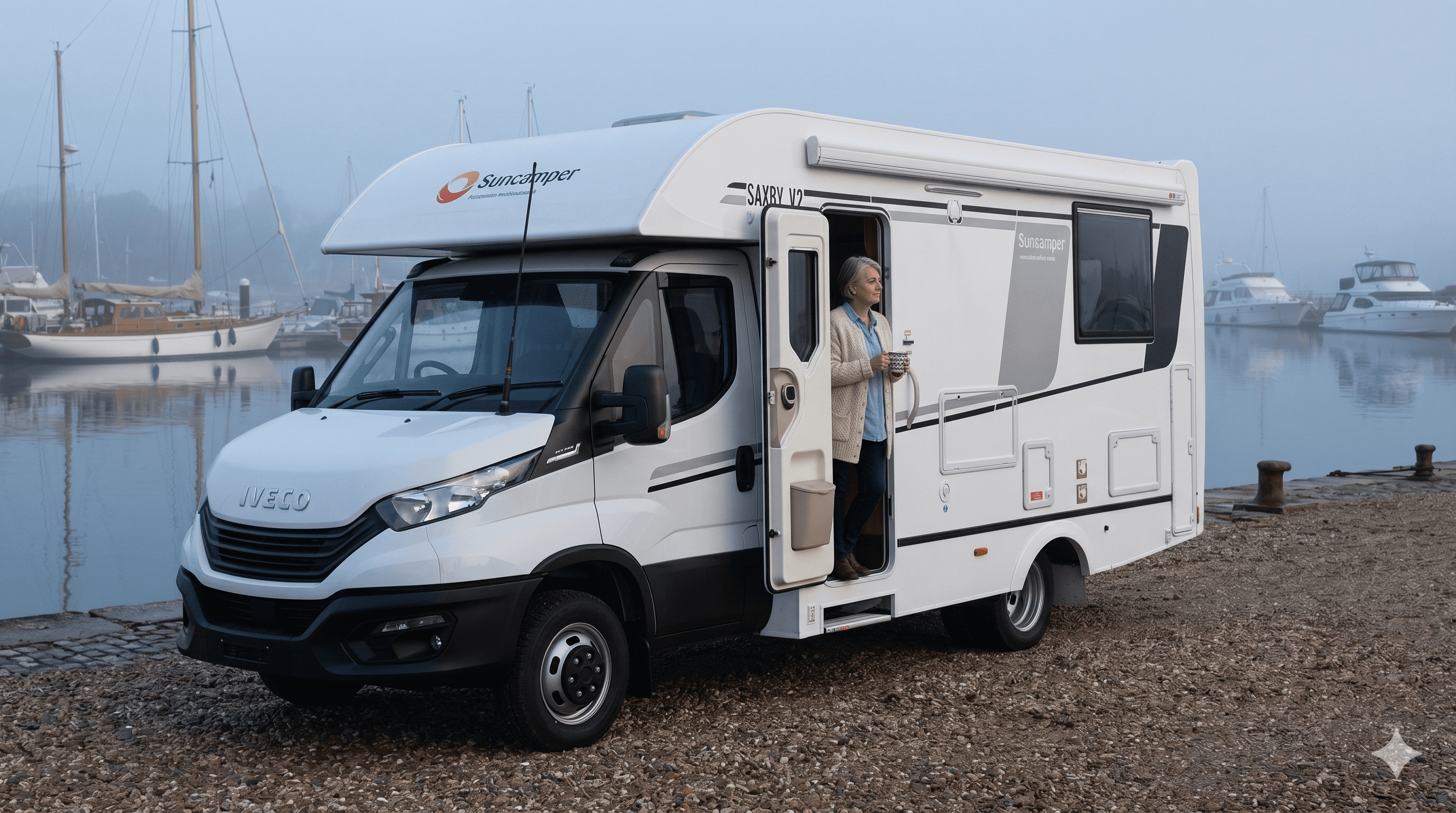 Suncamper Saxby V-2 motorhome — mid-page banner