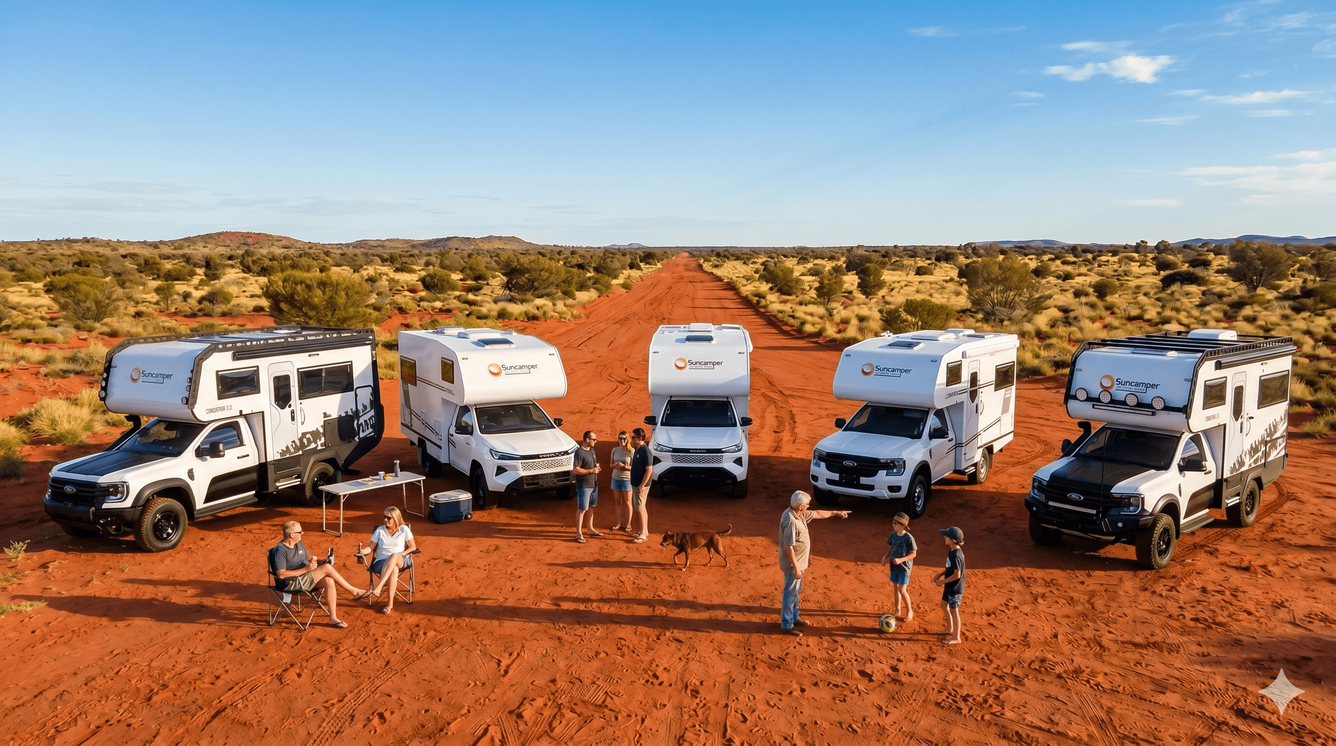 Suncamper Sherwood range — Conqueror 3.0, R-2, T-2, E-2 and Conqueror 2.0 motorhomes