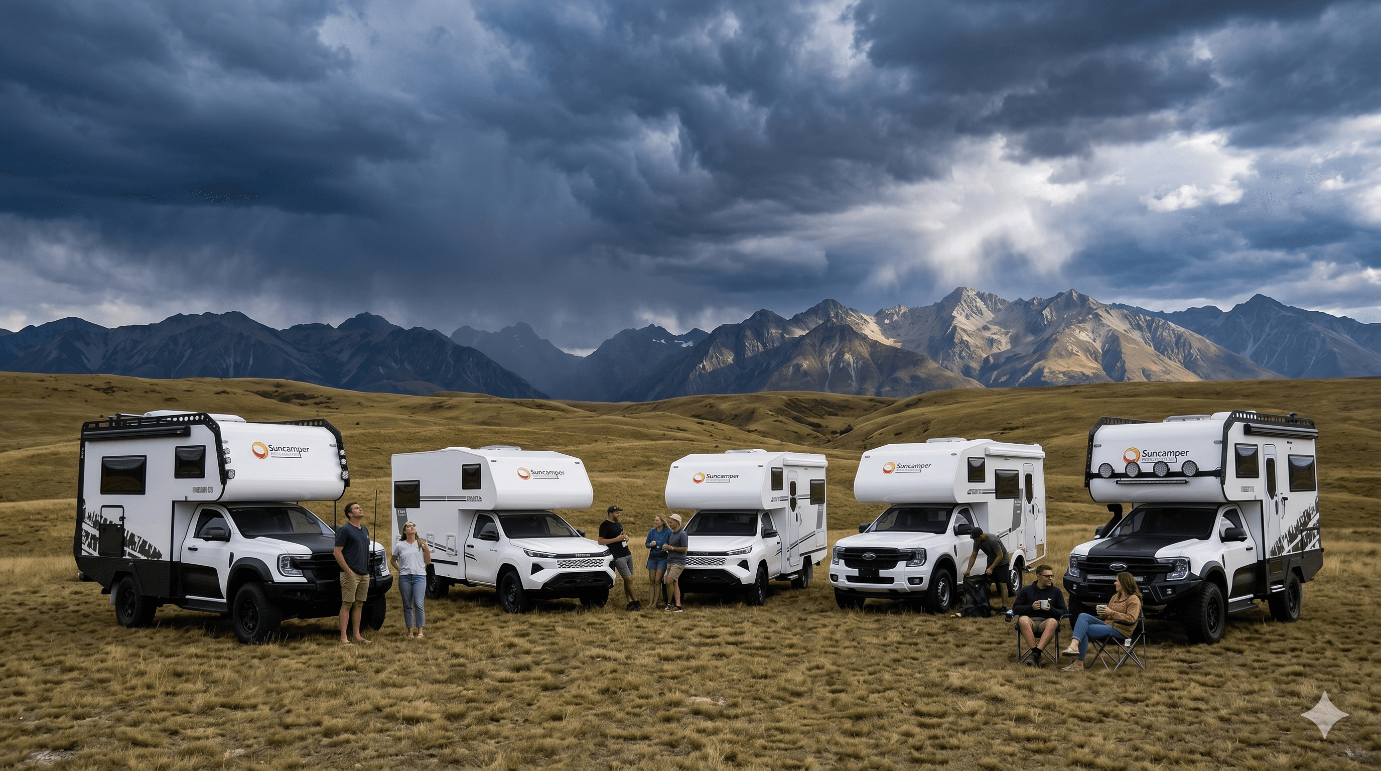 Suncamper Sherwood range — Conqueror 3.0, R-2, E-2, T-2 and Conqueror 2.0 motorhomes