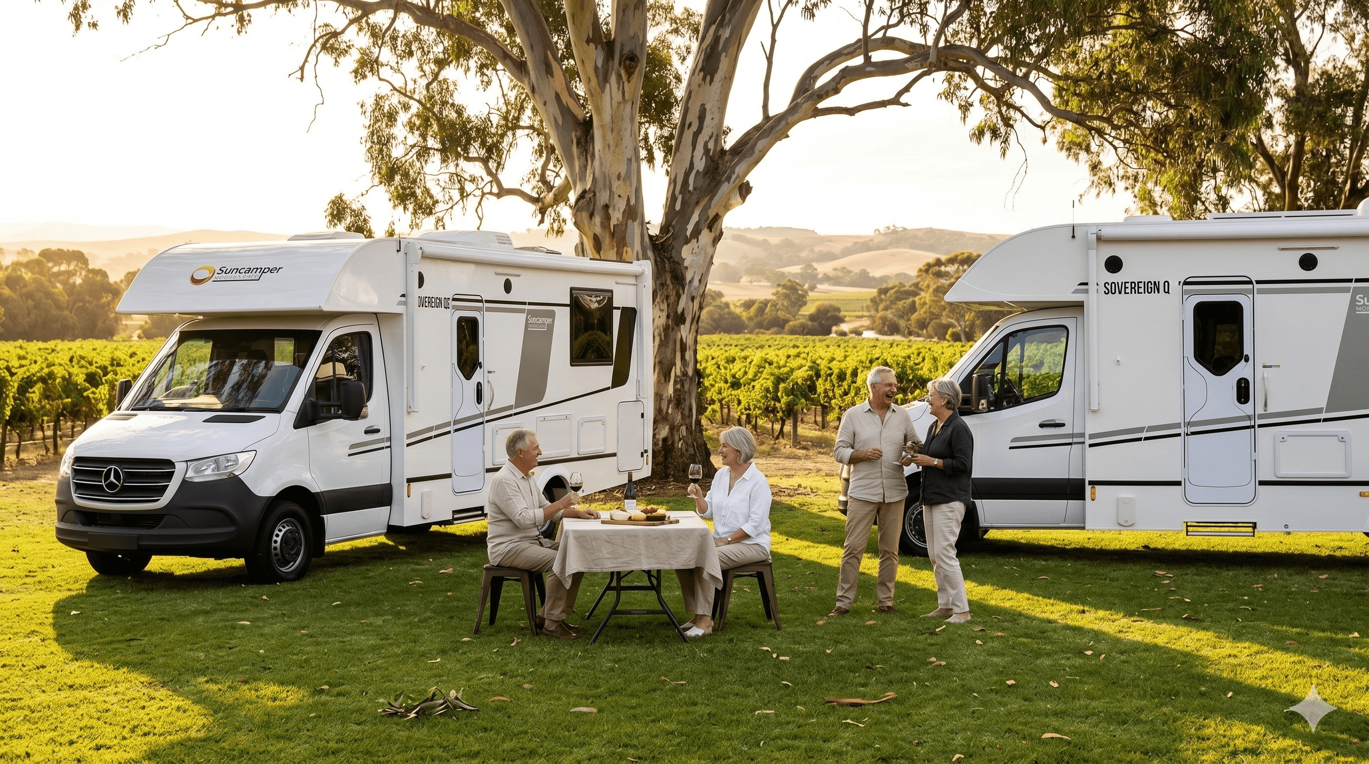 Suncamper Sovereign large luxury motorhome — range hero banner