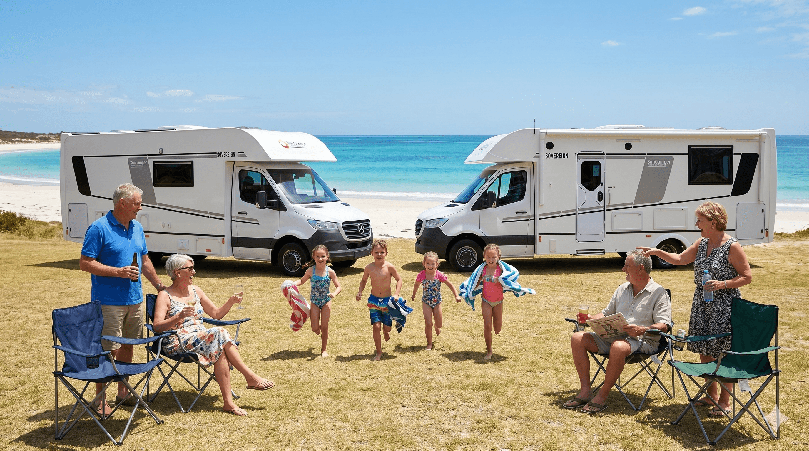 Suncamper Sovereign range — P-2 and Q-2 large luxury motorhomes