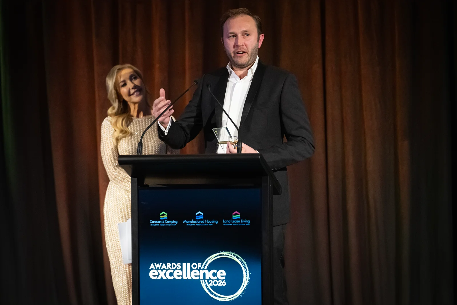 Suncamper with the 2026 NSW Manufacturer of the Year award