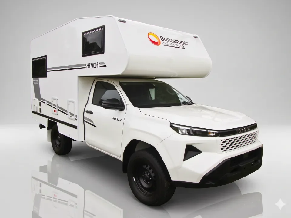 Suncamper Sherwood R-2 showroom presentation