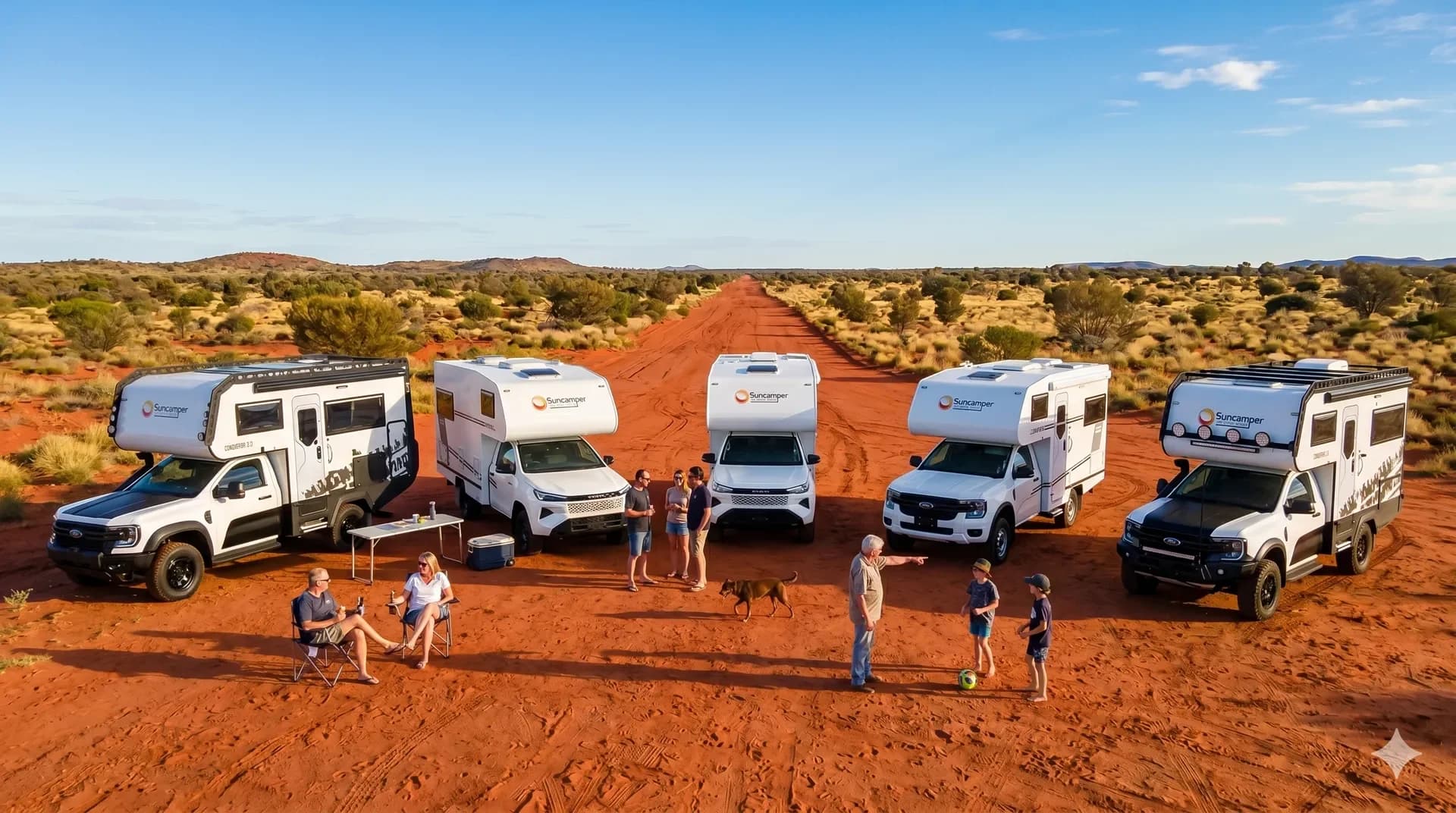 Suncamper Sherwood range — Conqueror 3.0, R-2, T-2, E-2 and Conqueror 2.0 motorhomes